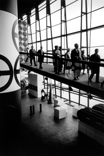 Intérieur
du pavillon du Québec à l’Expo 67 Non daté (c. 1967)
Photo : Noël Thomas J.R., Montréal
©Source : Collection personnelle de Georges Adamczyk