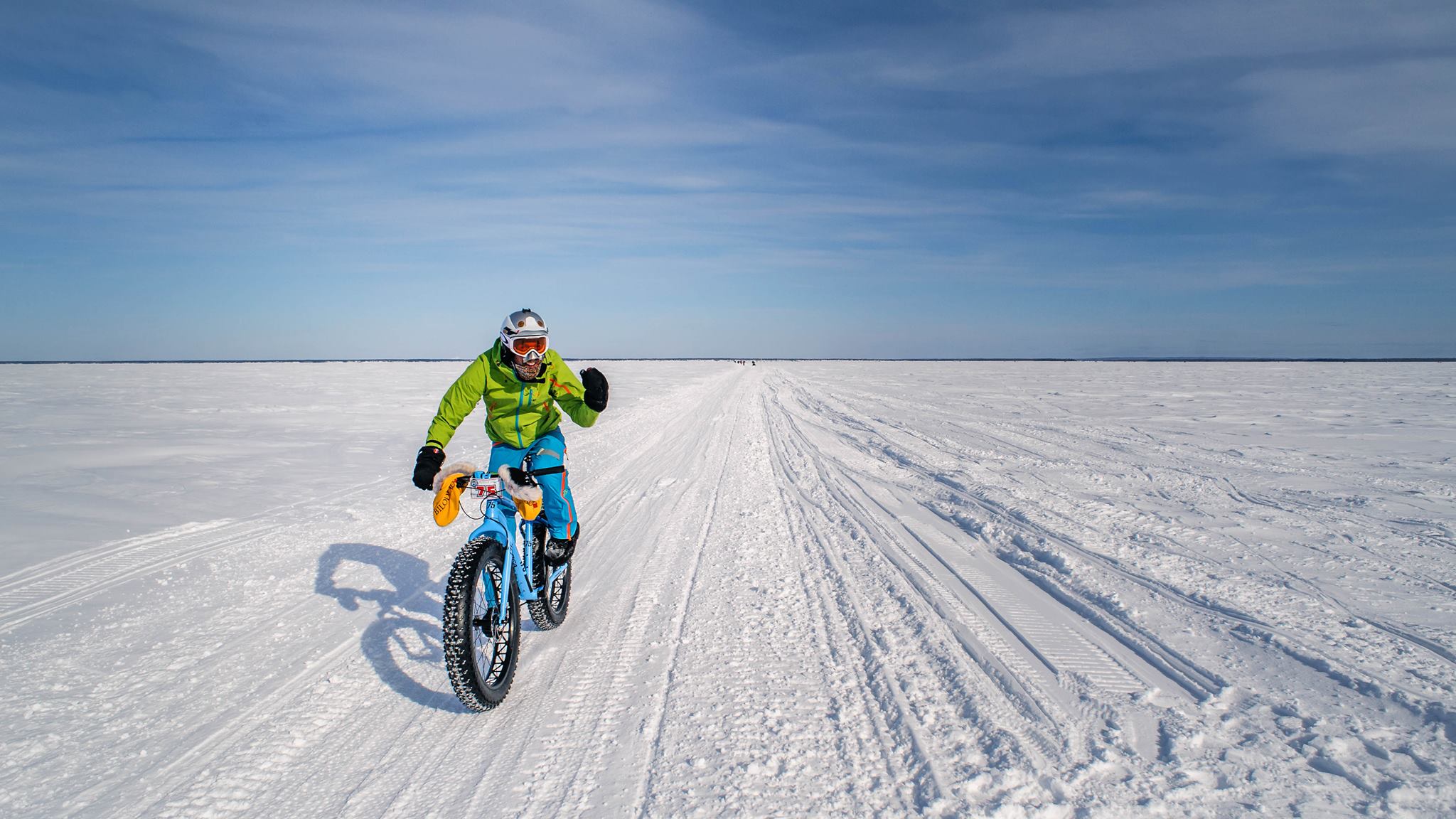 Photo: Facebook Traversée du lac Saint-Jean à vélo