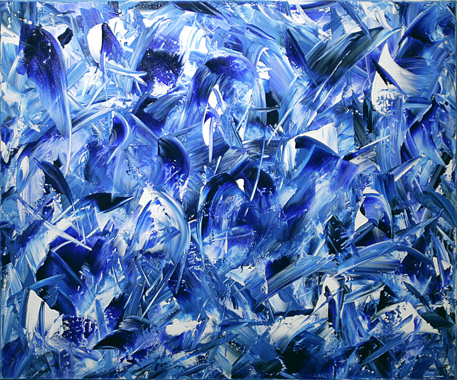 Azur. Viti. 1999. Acrylique sur toile. 76.5  x  91.5 cm. © L'Artothèque