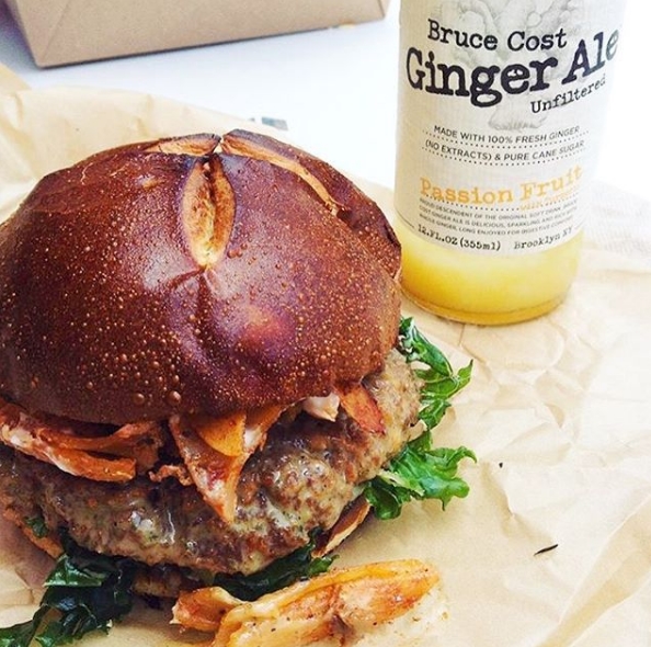 Burger de seitan, The Cinammon Snail. Photo: Instagram