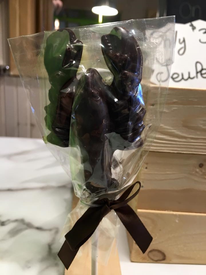 Un homard... en chocolat! Miam! Photo: Marie-Julie Gagnon