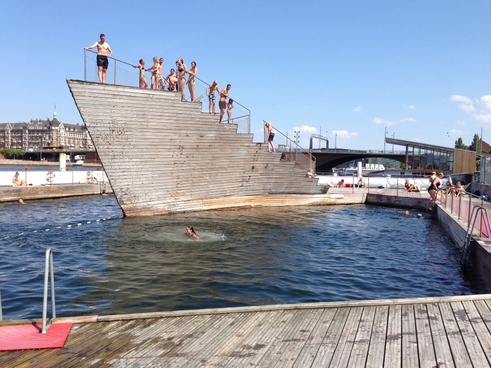 Copenhaguen Harbour Baths. Photo: Heather Cowper, Flickr.