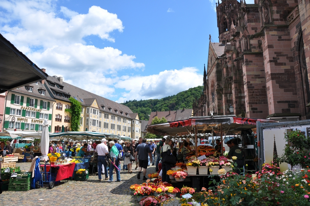 Marché de Freiburg. Photo: Guerric, Flickr