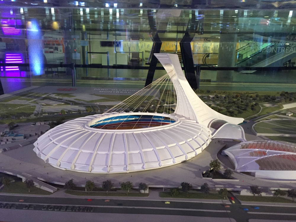 Maquette du stade olympique. Photo: Claude Deschênes