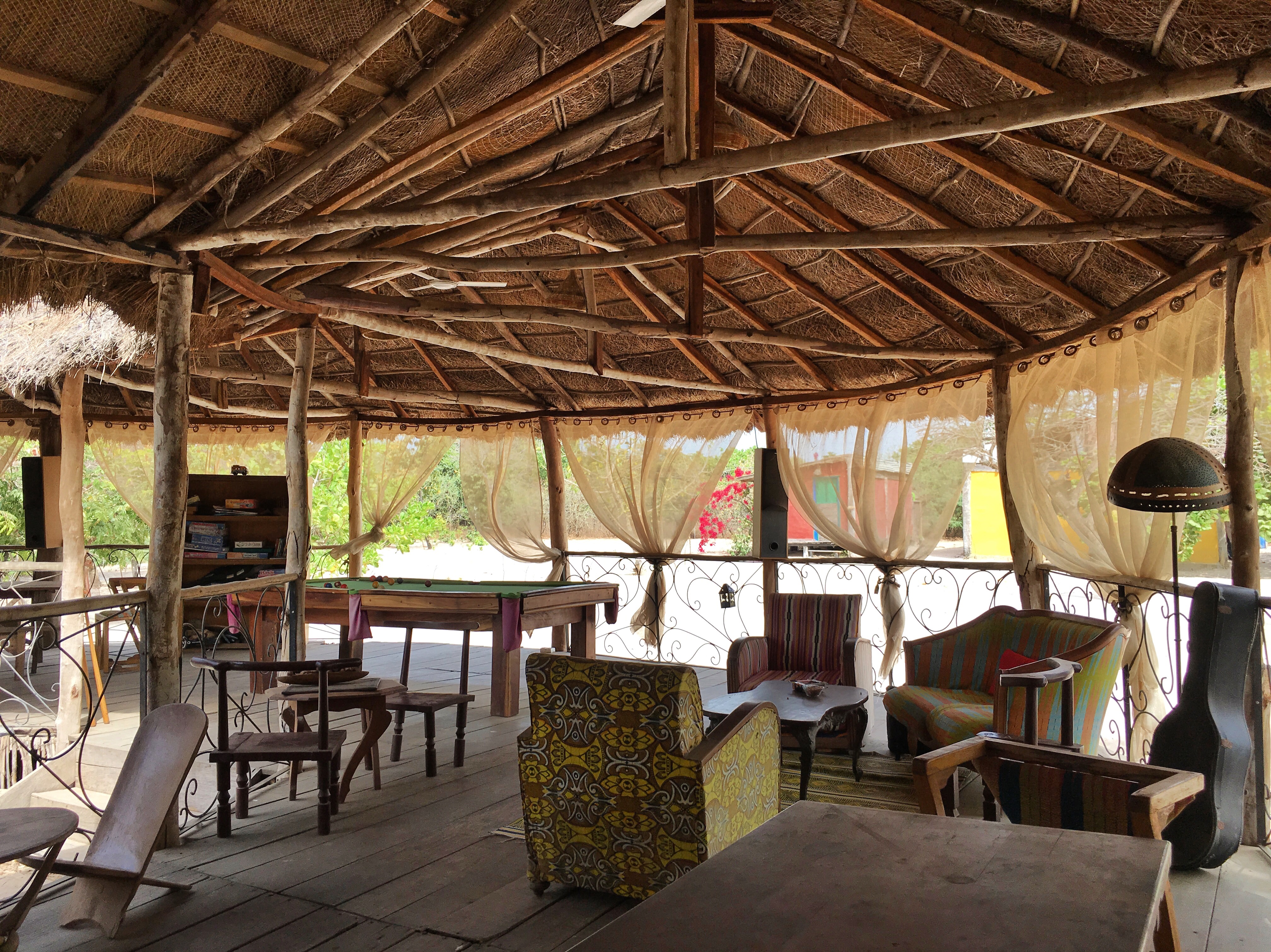 Aire de repos au Bonobo Lodge. Photo: Marie-Julie Gagnon