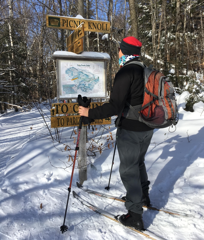 La carte du réseau du Trapp Family Lodge. Photo: Diane Turcotte