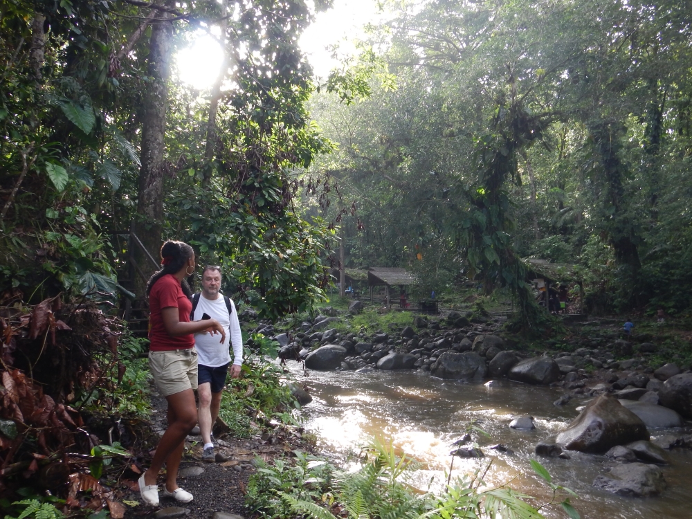 Randonnée dans le Parc national de la Guadeloupe. Photo: Anne Pélouas