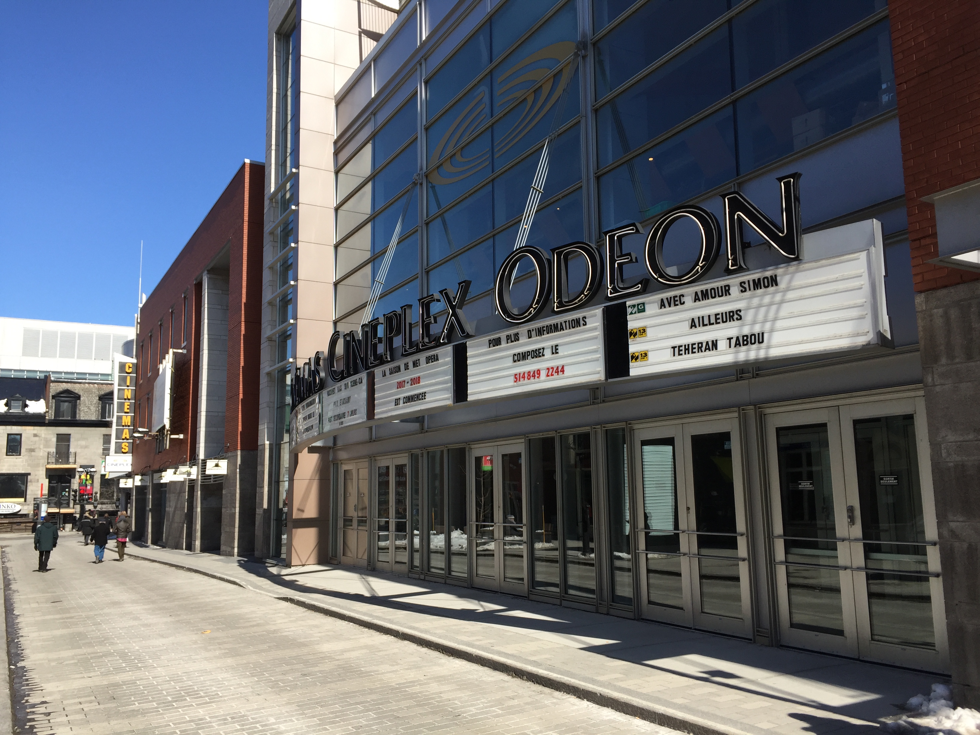 Cinéplex Odeon Quartier latin photo: Claude Deschênes