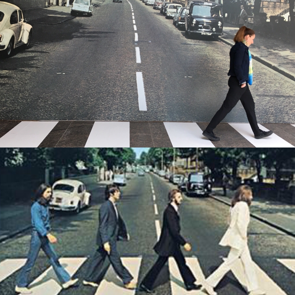 Marie-Julie Gagnon sur Abbey Road.