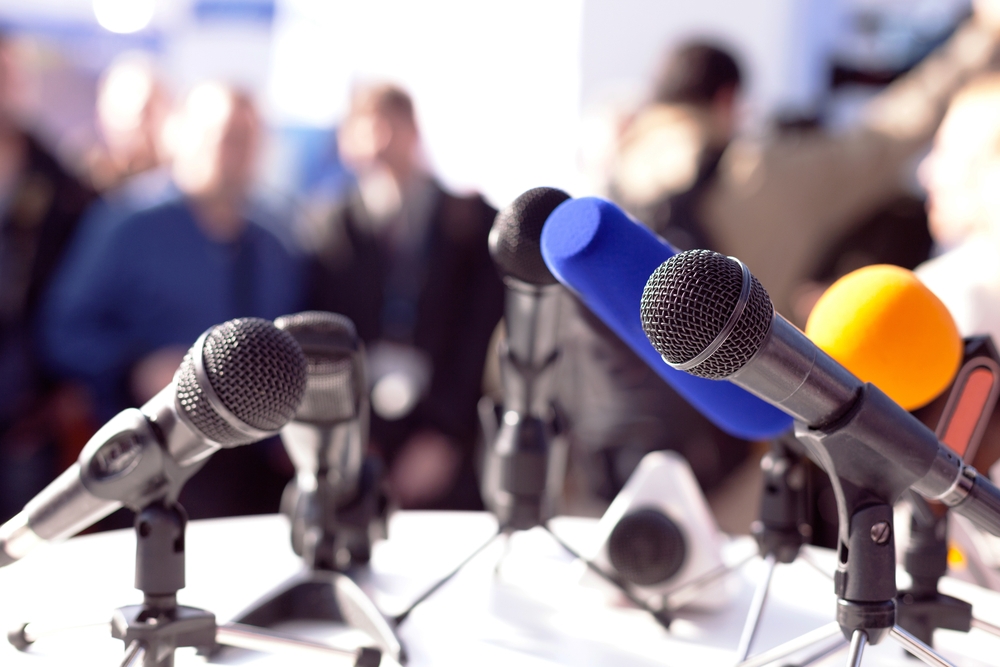 Photo: conférence de presse, Shutterstock