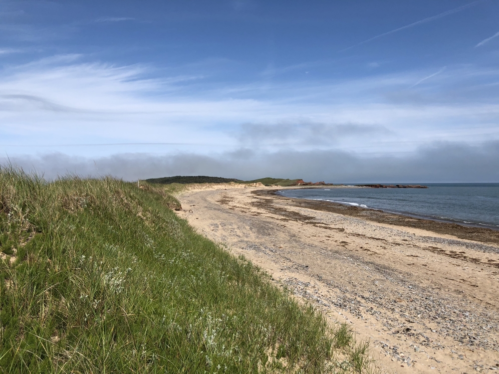 Plage en allant vers l’île Boudreau. Photo: Marie-Julie Gagnon