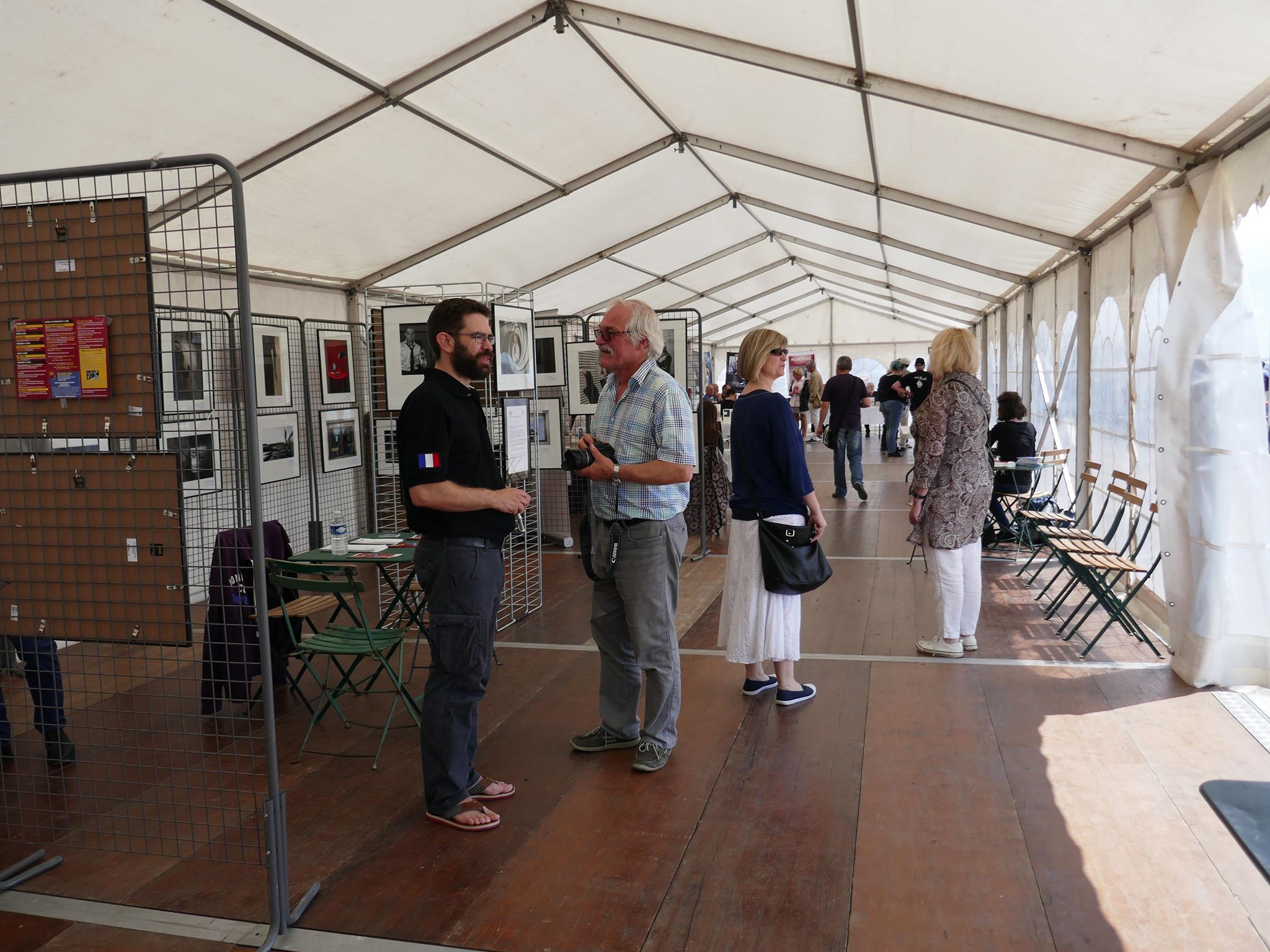 Le festival Polar à la plage offrait plusieurs volets dont un concours de photos, illustrant le "noir" Photo: Richard Migneault