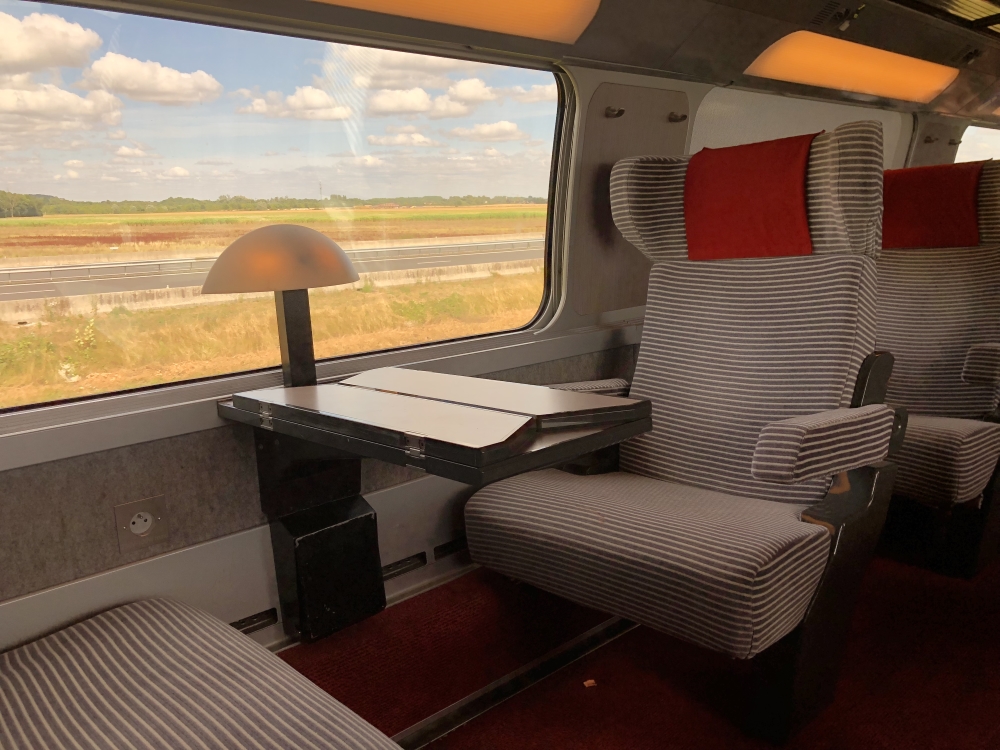 En première classe dans le train Paris-Annecy. Photo: Marie-Julie Gagnon