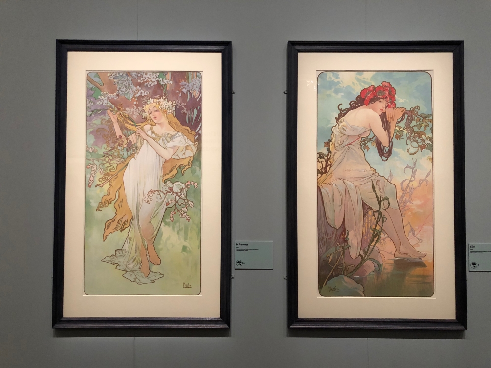 Le printemps et l'été selon Alphonse Mucha. Photo: Marie-Julie Gagnon